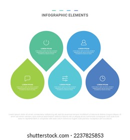 Vector de formas modernas opciones elementos de infografía para negocios con diseño de plantillas de iconos