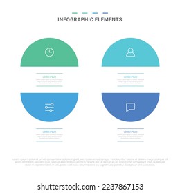 Vector de formas modernas opciones elementos de infografía para negocios con diseño de plantillas de iconos