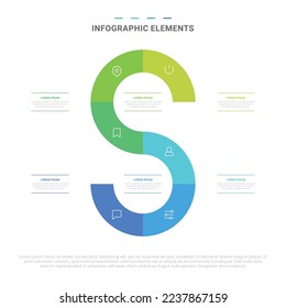 Vector de formas modernas opciones elementos de infografía para negocios con diseño de plantillas de iconos