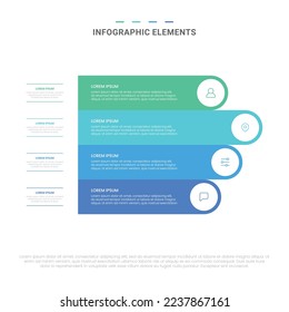 Vector modern shapes options infographic elements for business with icons template design