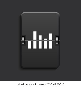 vector modern sheedule  scoreboard black icon. Eps 10