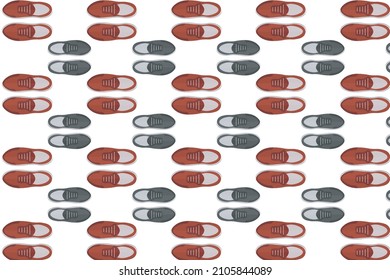 Vector Modern Shoe Pattern Background