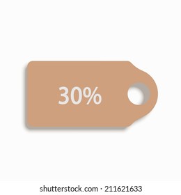 vector modern shopping icon on white background. Eps10