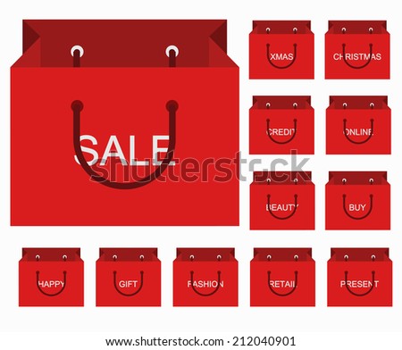 vector modern shopping icons set on white background. Eps10