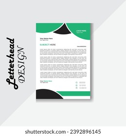 Vector Modern Simple Latter head Template Design, corporate  latterhead design for your business, vector template latter head.