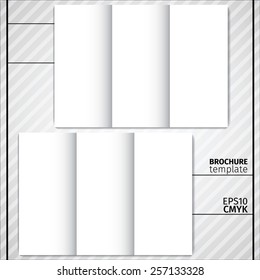 Vector modern simple light business brochure template. Mock up for your design.