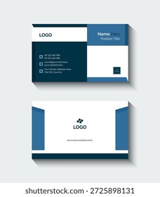 Vector moderno diseño de tarjeta de visita roja simple