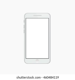 Vector modern smartohone on white background. Eps10