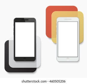 Vector modern smartphone creative banner background. Eps10