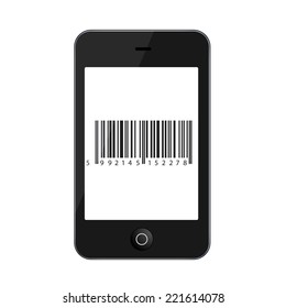 Vector modern smartphone isolated on white background. Technology icon