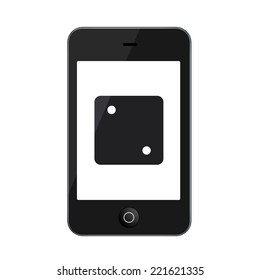 Vector modern smartphone isolated on white background. Technology icon