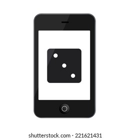 Vector modern smartphone isolated on white background. Technology icon