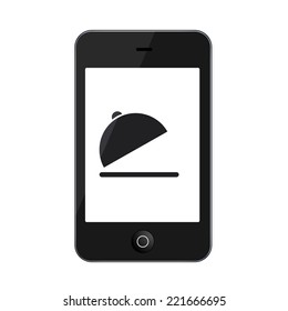 Vector modern smartphone isolated on white background. Technology icon