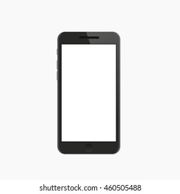 Vector modern smartphone on white background. Eps10