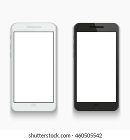 Vector modern smartphone on white background. Eps10