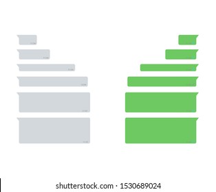 Vector modern sms or message icons. Bubble speech set