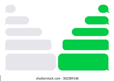 Vector modern sms or message icons. Bubble speech set