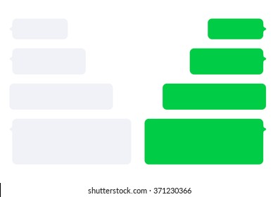 Vector modern sms or message icons. Bubble speech set