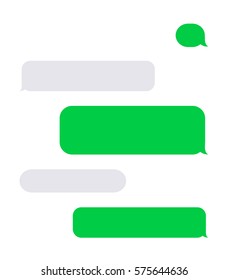 Vector modern sms or message icons. Bubble speech set
