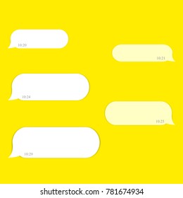 Vector modern sms or message icons.