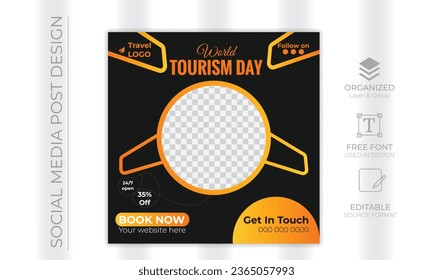 vector modern social media post design template