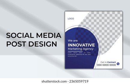 vector modern social media post design template