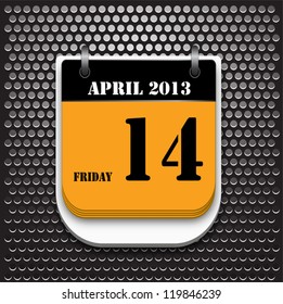Vector of modern style of calendar template.