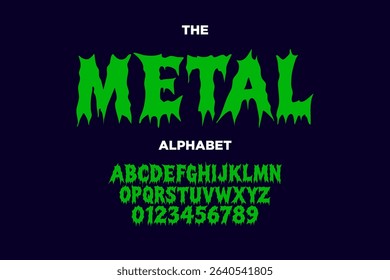 vector of modern and stylized brush alphabet and numbers. handdrawn alphabet set. youth style letter and typography