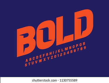 Vector of modern stylized font and alphabet Vector of modern stylized font and alphabet