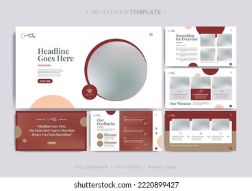 Vector of modern stylized social media post and template