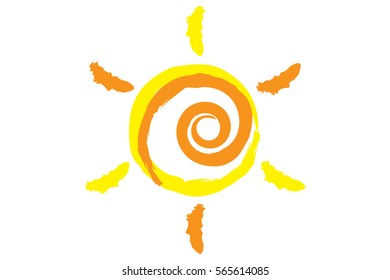 Vector Modern Sun Design