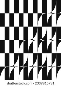 vector modern switching black and white geometric background for brochure banner and publication
