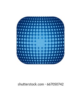 Vector modern techology icon on white background. global world backdrop