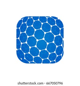 Vector modern techology icon on white background. global world backdrop