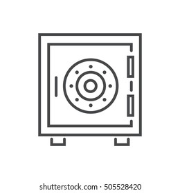 Vector modern thin line icon on white