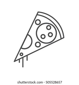 Vector modern thin line icon on white