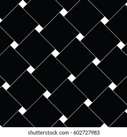 Vector modern tile, geometry pattern squares, black and white abstract geometric background