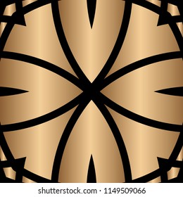 Vector modern tile pattern. Abstract art deco monochrome background
