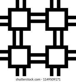 Vector modern tile pattern. Abstract art deco monochrome background