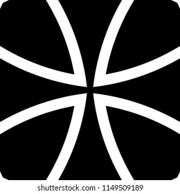 Vector modern tile pattern. Abstract art deco monochrome background