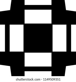 Vector modern tile pattern. Abstract art deco monochrome background