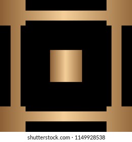 Vector modern tile pattern. Abstract art deco monochrome background