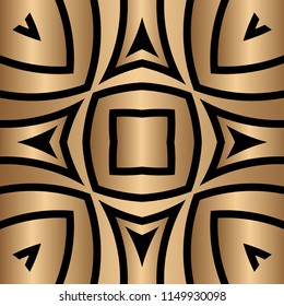 Vector modern tile pattern. Abstract art deco monochrome background