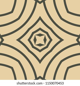 Vector modern tile pattern. Abstract art deco monochrome background