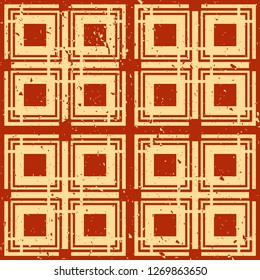 Vector modern tiles pattern. Abstract art deco seamless monochrome background