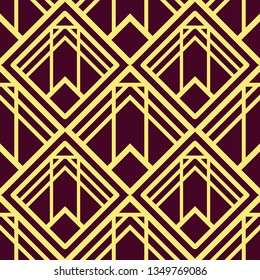Vector modern tiles pattern. Abstract art deco seamless luxury background