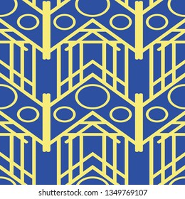 Vector modern tiles pattern. Abstract art deco seamless luxury background