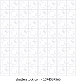 Vector modern tiles pattern. Abstract art deco seamless monochrome background