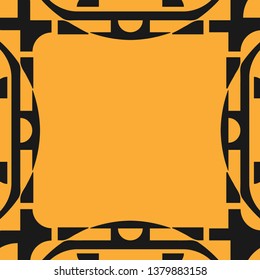 Vector modern tiles pattern. Abstract art deco seamless monochrome background
