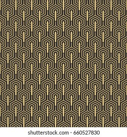 Vector modern tiles pattern. Abstract art deco seamless background